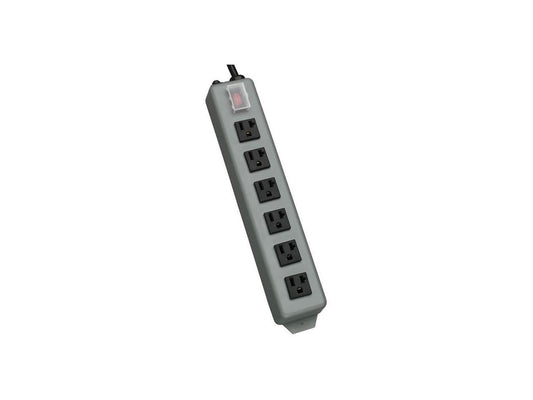 Tripp Lite 6-Outlet Waber Industrial Power Strip, 15ft Cord with 5-20P Plug, 20A Circuit Breaker 120V, (UL620-15)