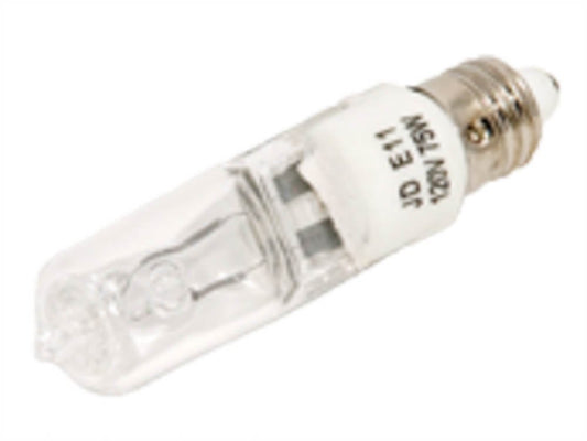 Bulbrite Q75CL/MC 120-Volt Halogen JD Type Mini-Candelabra E11 Bulb, 75-Watt