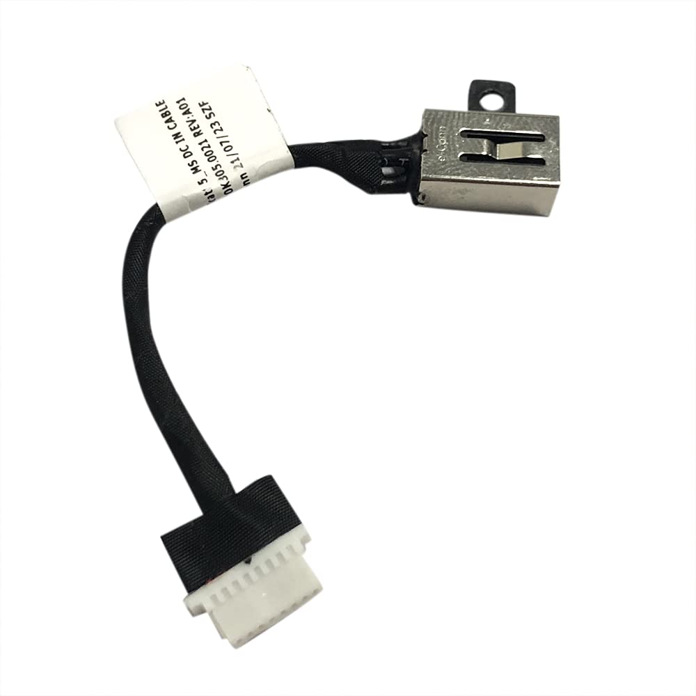 GinTai DC in Power Jack Cable Charging Port for Dell Inspiron 7506 2 in 1/ Inspiron 15 7300 7306 7500 M4GJ3 0M4GJ3 VGYC4 0VGYC4 450.0K305.0021