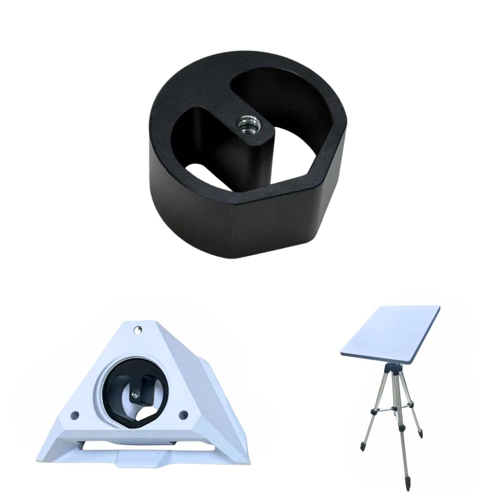 Starlink Mini Tripod Adapter (2024-2026 All Version) - Universal Clamp/Tripod/Bracket Mount for starlink mini - Aluminum Puck fit 1/4"-20 Threaded