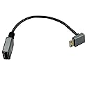Seadream 4K Mini HDMI to HDMI Adapter Cable Mini HDMI Male to HDMI 2.0 Female Nylon Braided Cable (Type C to Type A) Support 3D 4K/60Hz 1080p (Up