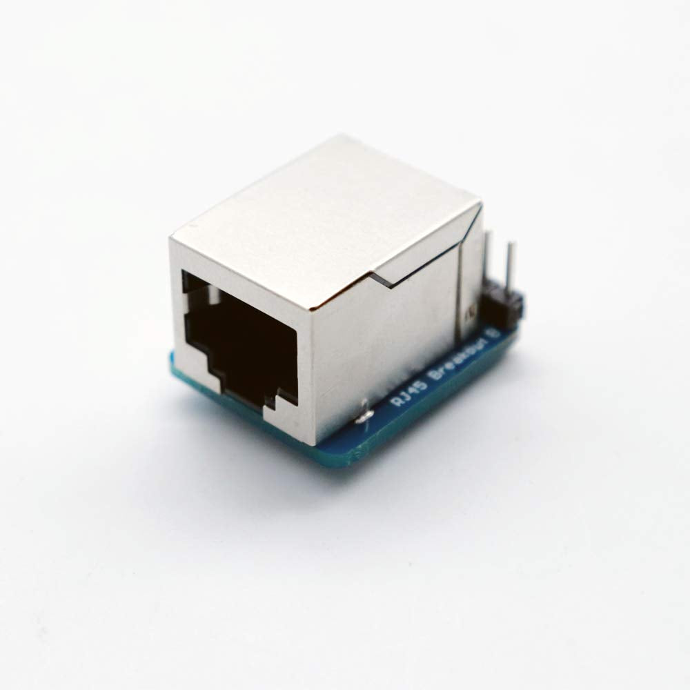 Treedix 4 Pcs RJ45 8-pin Connector (8P8C) and Breakout Board Kit Compatible with Ethernet DMX-512 RS-485 RS-422 RS-232 (Unassambled)
