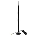 HQRP KIT: WiFi Booster Wireless Antenna Plus RP-SMA Male to Female RG174 Antenna Socket Base Compatible with D-Link Antenna DWL-7100AP / WDA-1320