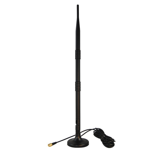 HQRP KIT: WiFi Booster Wireless Antenna Plus RP-SMA Male to Female RG174 Antenna Socket Base Compatible with D-Link Antenna DWL-7100AP / WDA-1320