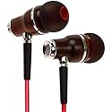 Symphonized NRG 2.0 Premium Genuine Wood in-Ear Noise-isolating Headphones with Mic and Nylon Cable