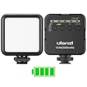 ULANZI VL49 2000mAh LED Video Light w 3 Cold Shoe, Rechargeable Soft Light Panel, Portable Photography Lighting for DJI OSMO Sony DSLR Canon Camera