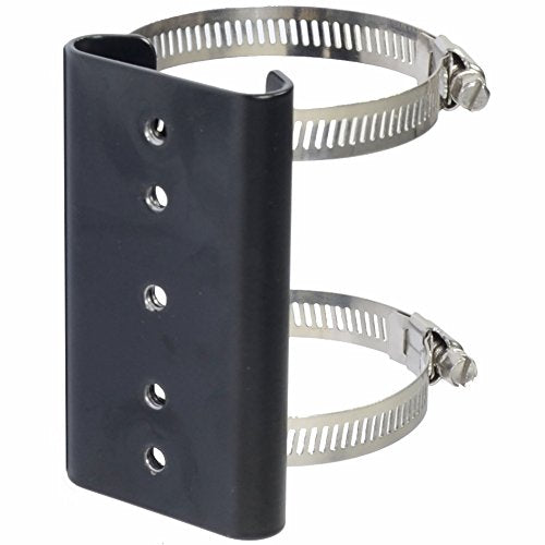 VideoSecu Pole Mount Clamp Bracket for CCTV Security Cameras, Adjustable Diameters 84mm-165mm, Loading Capacity 20 lbs
