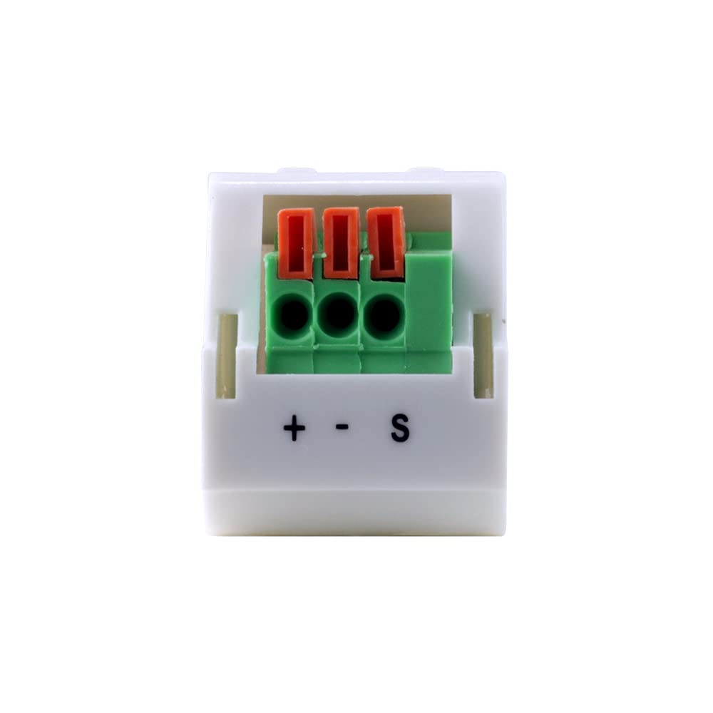 Construct Pro Keystone Jack 1/8 Inch Stereo Mini Plug (White)