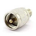 DGZZI 2-Pack UHF Male to TNC Female RF Coaxial Adapter UHF to TNC Coax Jack Connector