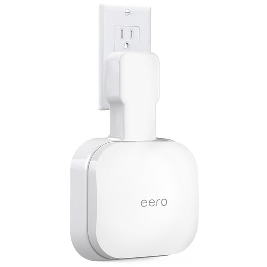 Wall Mount Holder for eero Pro 6e/Pro 6, No Messy Wires, Space Saving, Outlet Wall Bracket Only Compatible with eero Pro 6e/Pro 6 Mesh Wi-Fi System