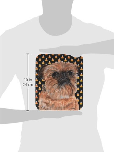 Caroline's Treasures SC9530MP Brussels Griffon Candy Corn Halloween Mouse Pad, Hot Pad or Trivet for Home Office Gaming Working Computers Laptop Mouse