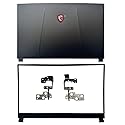 New Compatible Replacemen for MSI GP75 9SC MS-17E3 MS-17E7 Gaming Laptop Cover(LCD Back Cover and Bezel and LCD Hinges)