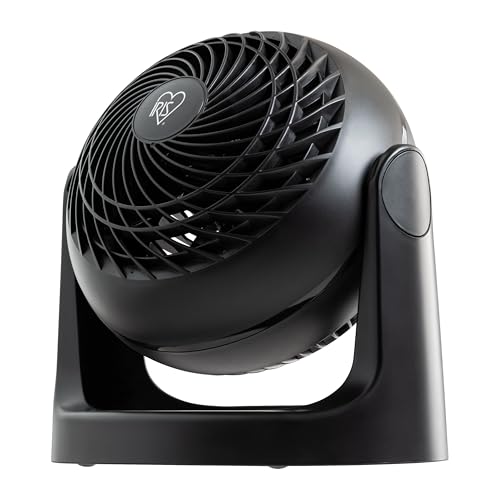 IRIS USA Desk Fan, Air Circulator, 3 Speeds, 52ft Max Air Distance, 360° Adjustable Tilt, 30 db Quiet Motor, Fan for Bedroom, Office, Dorm, Medium