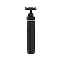 YUNJITONN Magnetic Quick Release Extension Rod Compatible with DJI Osmo Action 5 Pro/4/3/360, Extendable Selfie Stick Tripod, Black, Portable Vlog