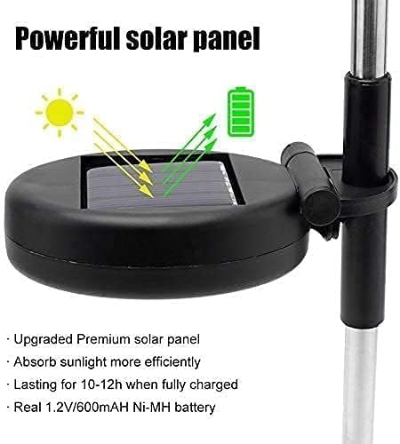 HFLYJPYW Solar Firework Lights 2Pcs Garden Lights Outdoor Waterproof, 120 LED with 8 Modes Twinkling and Steady-On, Festive daysStarburst Lights