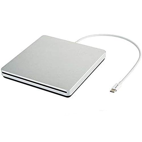 tengertang Portable USB?C External CD/DVD Drive ? USB?A Converter Included | Plug & Play for MacBook Pro/Air, Windows & Linux | CD/DVD Reader, Writer