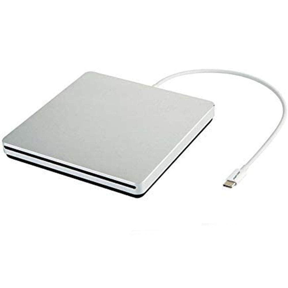 tengertang Portable USB?C External CD/DVD Drive ? USB?A Converter Included | Plug & Play for MacBook Pro/Air, Windows & Linux | CD/DVD Reader, Writer