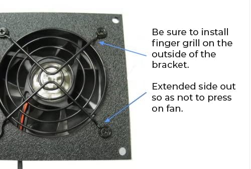 Coolerguys Pre-Set Thermal Controlled Cooling Kits for Cabinets, AV, and Components (Dual 92mm, Thermal Plastic)