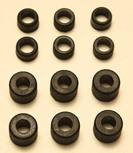 High Performance 6 Rear + 6 Front Tires for Tyco 440x2 Mattel HPX2 Tyco 440 Slot Cars 12 Tires Perfect Made