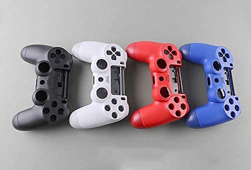 Housing Shell Case Cover Holder with Buttons for PS4 Pro Slim Controller JDS 040 JDM-040 Replacement (White)