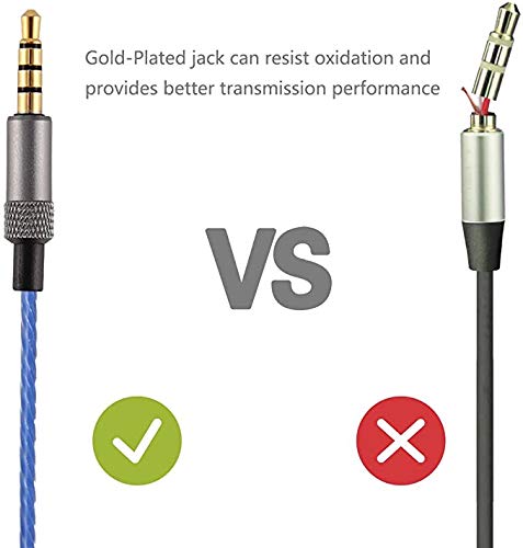 Saipomor Sol Republic V10 Extension Cable for Sol Republic Master Tracks HD HD2 Sol Republic V8 V12 X3 Headphones (Blue)