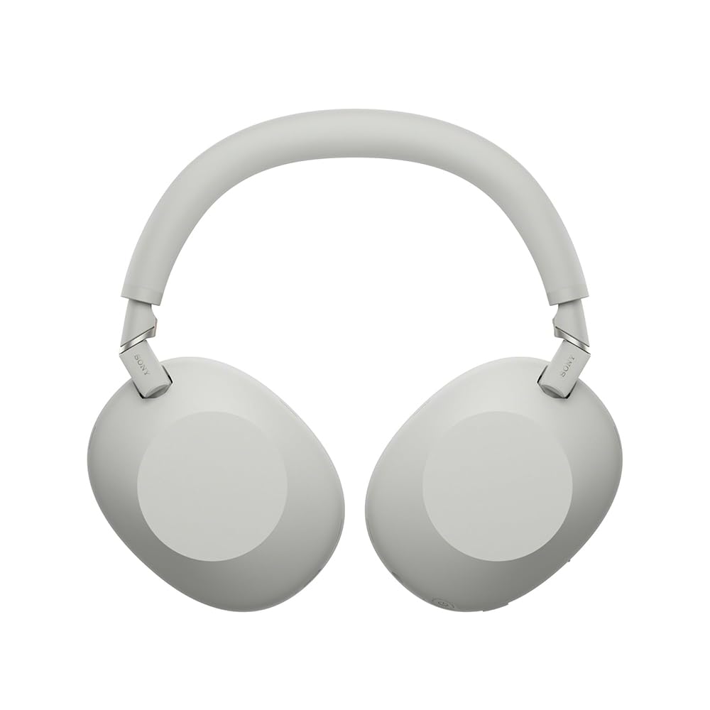 Sony WH-1000XM6/S Best Wireless Noise Canceling Headphones Platinum Silver Bundle with Deco Gear Wood Headphone Display Stand Secure Tabletop…