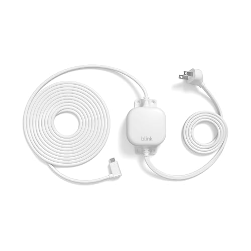 Blink Weather Resistant 13ft Power Adapter for Blink Mini 2, Mini 2K+, Outdoor 4, and Outdoor 2K+ (White)