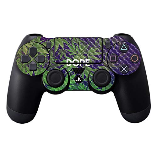 MightySkins Carbon Fiber Skin for Sony PS4 Controller - Dope | Protective, Durable Textured Carbon Fiber Finish | Easy to Apply, Remove, and Change