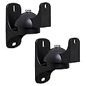 AVF Traditional Nylon Speaker Wall Mounts in Black (Set of 2)