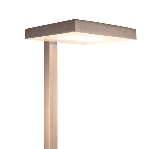 VOLT 12V Cast Brass Flat Top Path Light (Bronze) with 3W 2700K Warm White G4 LED Bulb for Low Voltage Landscape Lighting on Outdoor Pathway, Walkway