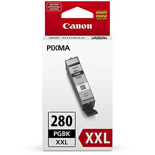 Canon CLI-281 5-Color Ink Tank Combo Pack with 5 x 5" Photo Paper (2091C006) + Canon PGI-280 XXL Pigment Black Ink Tank (1967C001)
