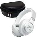 JBL Live 770NC Wireless Over Ear Noise Cancelling Headphone Bundle with gSport Case (White)