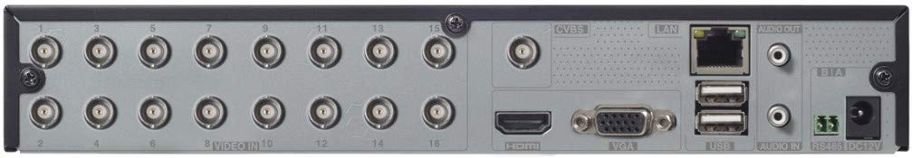 Titanium ED8016H5-B 16-Channel TVI/AHD/CVI/IP Hybrid Digital Video Recorder, Embedded Linux Operating System, H.265, 1 Audio In/1 Audio Out, 1 HDMI, 1