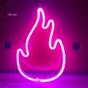 JYWJ Flame Neon Sign,USB or 3-AA Battery Powered Neon Light,LED Table Decoration,Bedroom Wall Decoration,Birthday Gift,Wedding Supplies Business