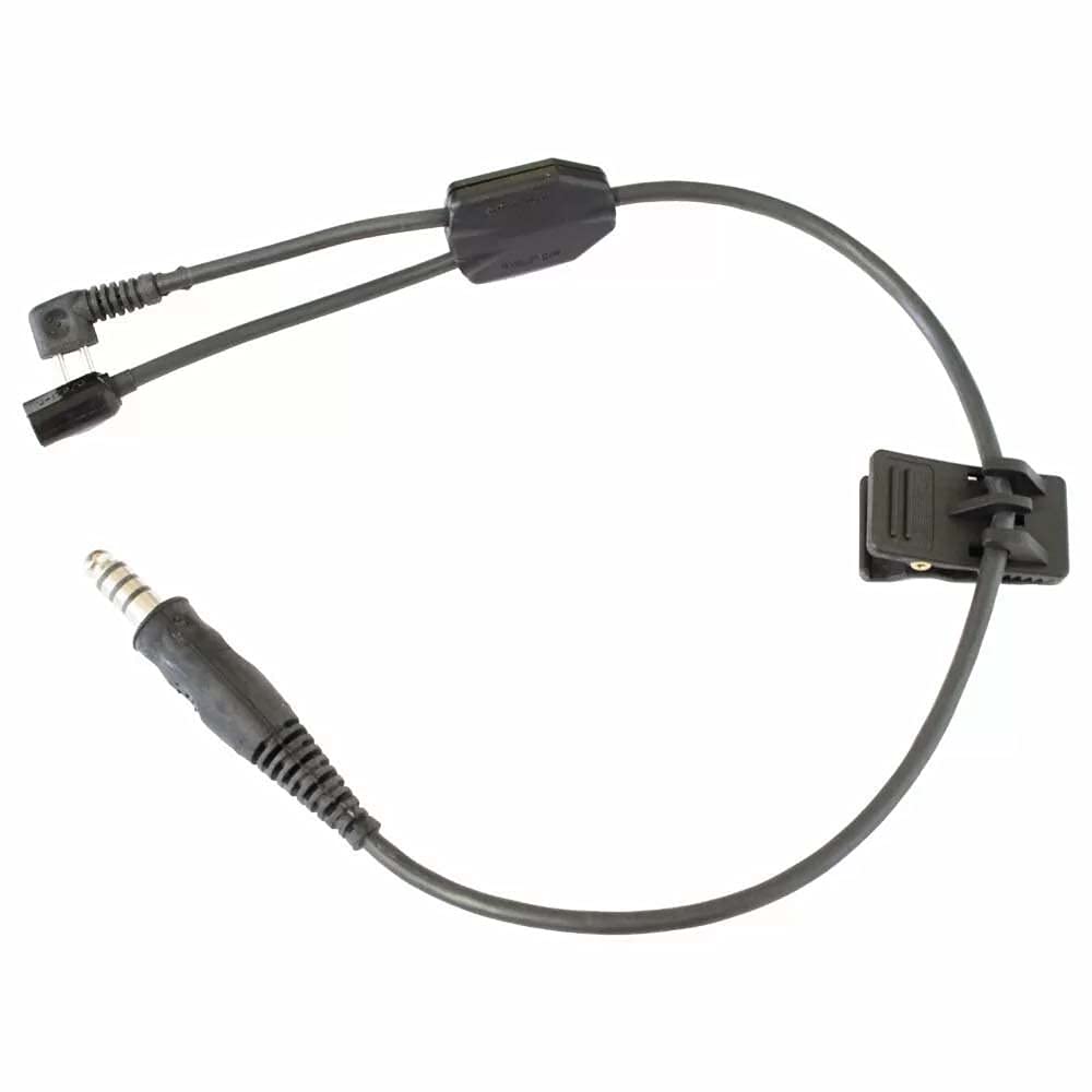 ArmorMason Y-Cable Boom Harness Assembly, Compatible with Peltor Comtac