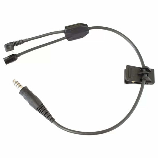 ArmorMason Y-Cable Boom Harness Assembly, Compatible with Peltor Comtac
