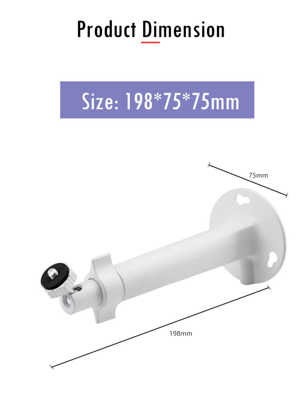 BeElion Security Camera Universal Mounting Bracket, Wall Ceiling Mounts Stand Holder Bracket Adjustable Compatible with Wireless Arlo Pro Security