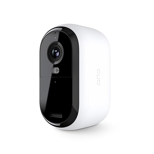 Arlo Essential 2K Cam (2nd Gen) - Wireless, Indoor/Outdoor, Color Night Vision, 2-Way Audio, Motion Alerts, Wide Angle, Spotlight - White (Renewed)