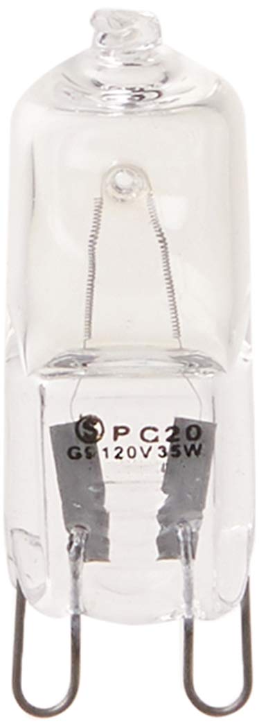 Satco S4621 35 Watt 400 Lumens T4 Halogen G9 Double Loop Base 120 Volt Clear Light Bulb, Dimmable