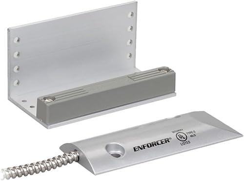 Seco-Larm SM-226L-3Q Overhead Door Magnetic Contact, 2.75-inch Gap, Open/Closed Loop Circuits (3 Wires), 24" Armored Wire Leads, Weatherproof