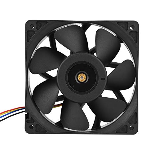 DC 12V 2.7A 6000RPM Cooling Fan Replacement 4 Pin Connector for Antminer S7 S9 with Speed Sensor Server Inverter Axial Case Cooling Fan
