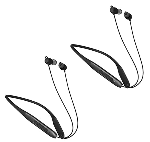 CXPSUE Wireless Earbuds Bluetooth 60H Playtime with Charging Case Noise Cancelling Mic in-Ear Stereo Sound Easy Pairing for Smartphone Sports (Dark)