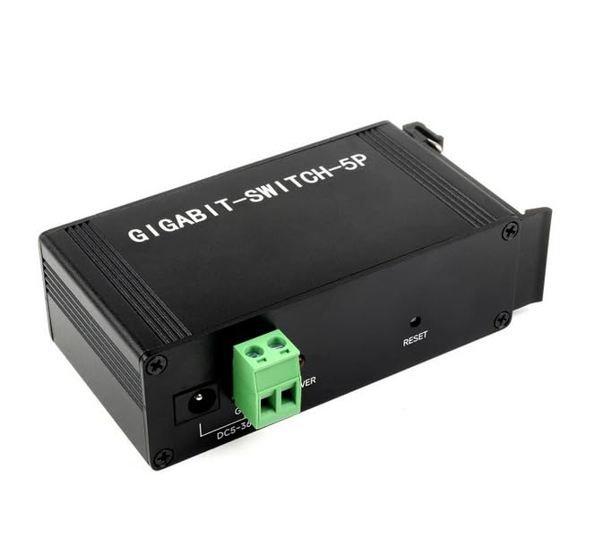 Industrial Grade 5P Gigabit Ethernet Switch IEEE 802.3X-Compliant Full-Duplex 10/100/1000M DIN Rail Mount Connection @XYGStudy
