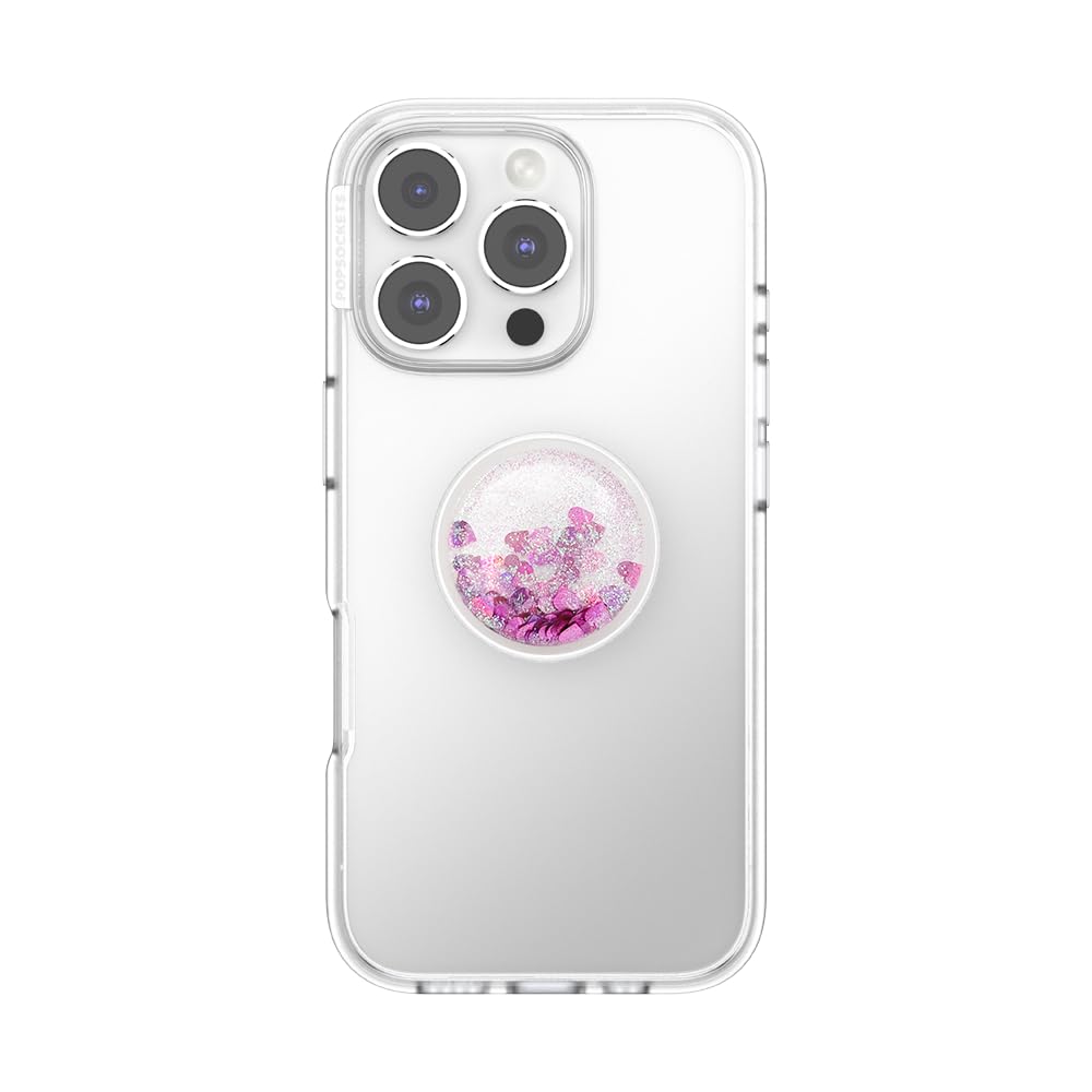 PopSockets PopTop, Adhesive Phone Grip with Swappable Top, Tidepool - Tidepool Glitter Bomb