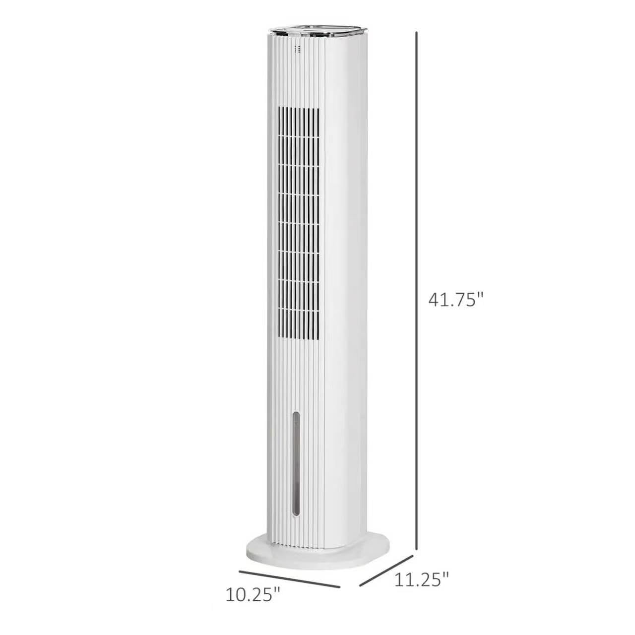 42" Evaporative Air Cooler & Humidifier Tower Fan, White