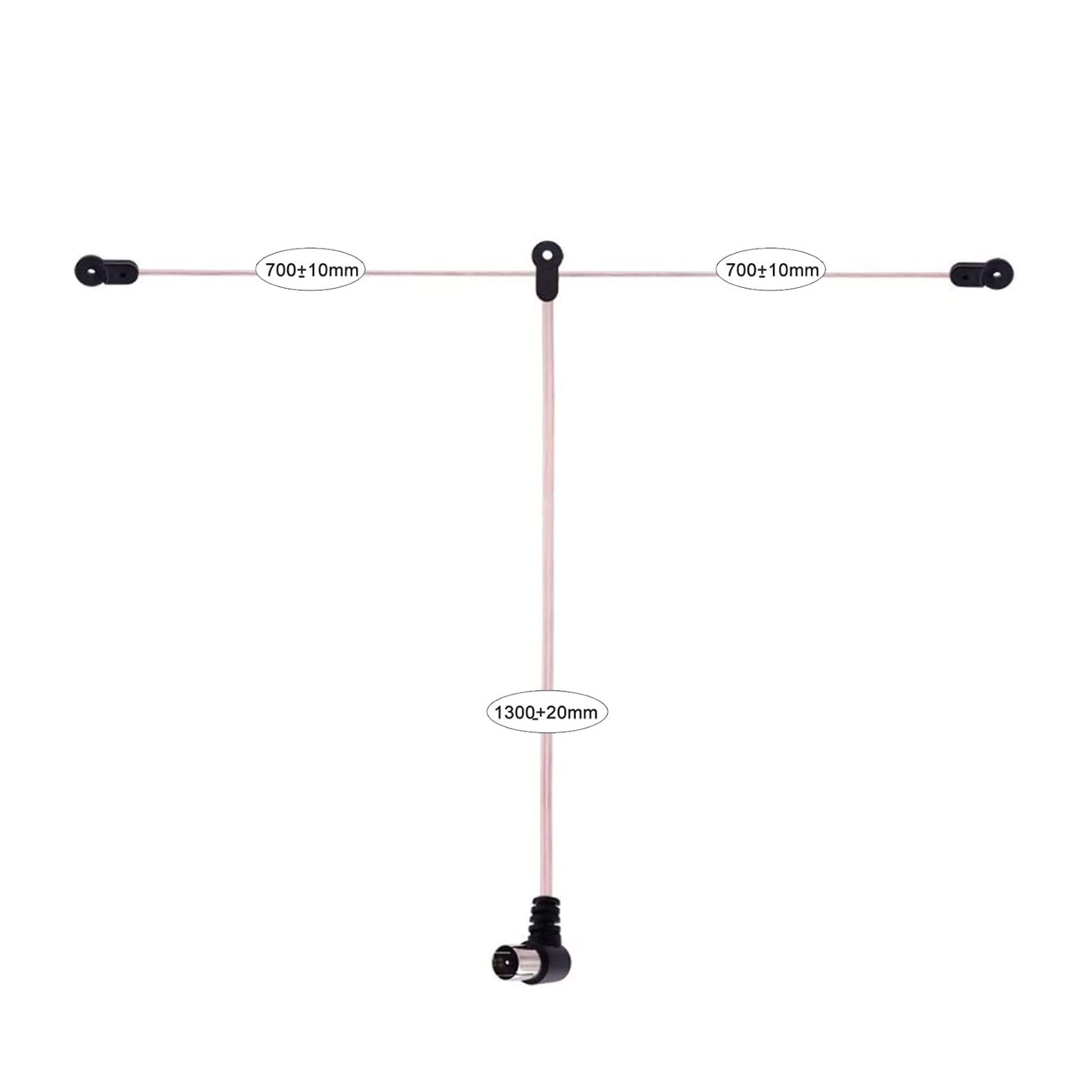 DIANN FM Antenna 75 Ohm FM Dipole Antenna with 3 Adapters for Indoor Radio Home Stereo Receiver AV Audio Home Theater Receiver