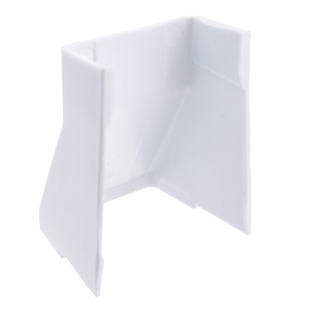 Cord Cover Cable Raceway, 1.75 inch Surface Mount Cable Raceway Ceiling Entry On-Wall Cord Concealer, Cord Organizer/Wire Hider and Protector, White