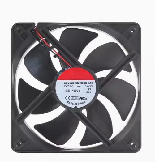EEC0252B3-000C-A99 DC 24V 84mA 2W 120x120x25mm 2-Wire Inverter Silent Cooling Fan