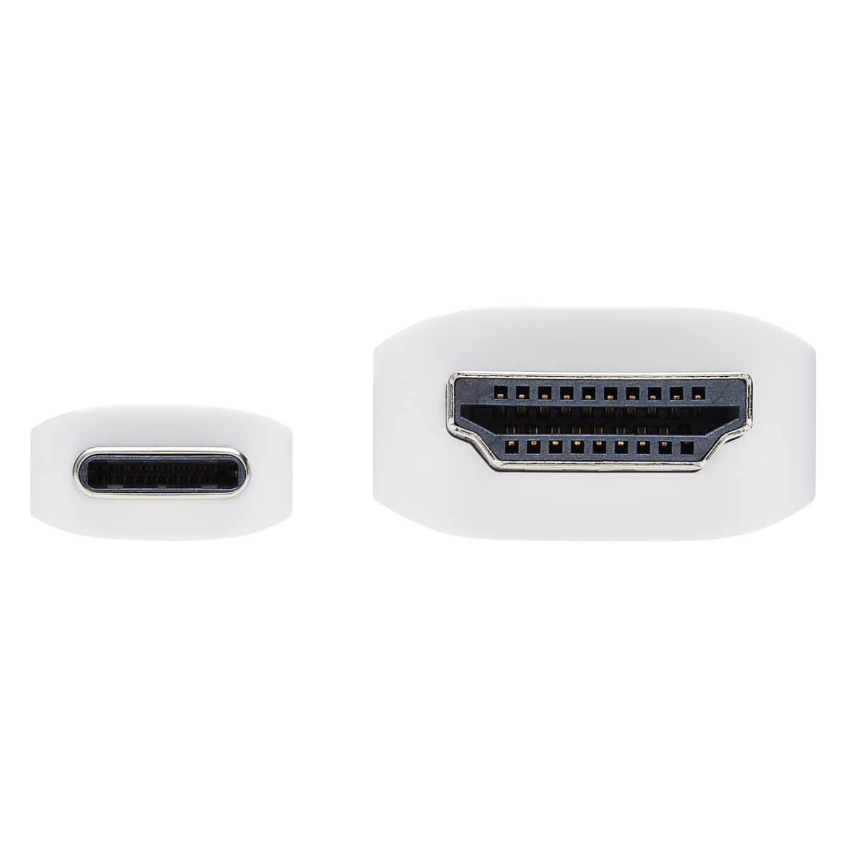 Tripp Lite USB C to HDMI Cable, Thunderbolt 3 Compatible Adapter Cable, USB-C and HDMI 4K, 4:4:4, White, M/M, 6 ft. (U444-006-HWE)