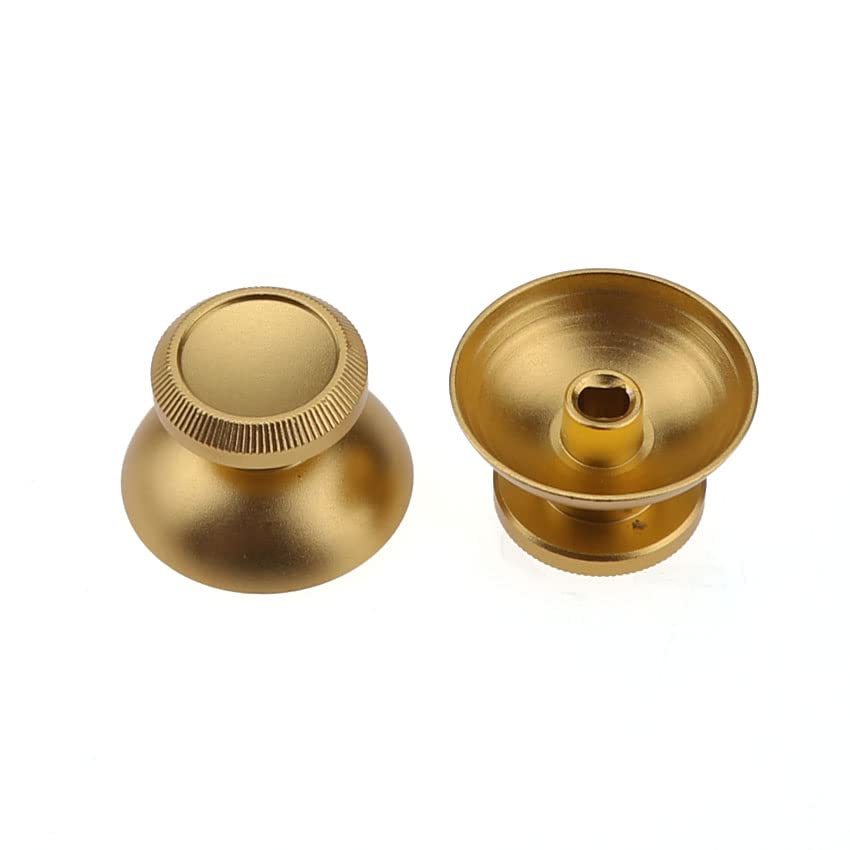 VizGiz 3 Pair Joystick Caps Replacement Aluminum Alloy Metal Mushroom Cap Cover Analog Thumb Grip Stick Cover Thumbstick Repair Rocker DIY for Xbox